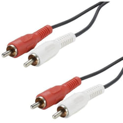 Erard - Cordon 2 rca 5m - Connecteurs nickel
