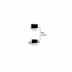 Erard 721549 câble de fibre optique 5 m TOSLINK Noir