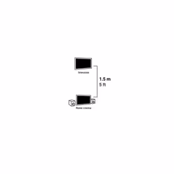 Erard 721552 câble de fibre optique 1,5 m TOSLINK Noir