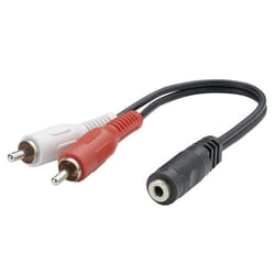 Adaptateur Jack 35mm - ERARD - 1583 - 2 RCA Mâle - Jack 35mm Femelle - 20 cm