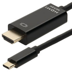 Erard 722452 changeur de genre de câble USB-C HDMI A Noir
