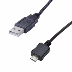 Erard 722487, 1,8 m, USB A, Micro-USB A, USB 2.0, Mâle/Mâle, Noir