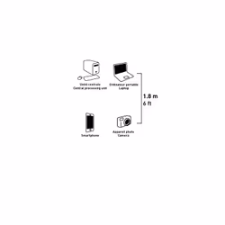 Erard 722487 câble USB 1,8 m USB 2.0 USB A Micro-USB A Noir
