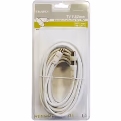 Cordon TV - ERARD - CONNECT - 10 m - Mâle/Femelle - Adaptateur Mâle/Mâle - 9.52 mm