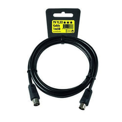 Erard X004777 câble coaxial 1,5 m 9.52mm Noir
