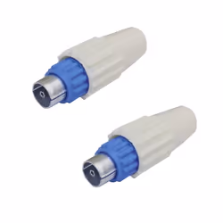 2 fiches coax males 9.5 mm Itc 4825