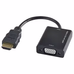 Erard 727966, 0,15 m, VGA (D-Sub), HDMI Type A (Standard), Mâle, Femelle, Or
