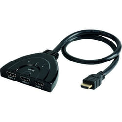 Erard 727974 câble HDMI 0,5 m HDMI Type A (Standard) 3 x HDMI Type A (Standard) Noir