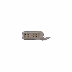 DESCRIPTIF BLOC MULTIPRISES 2 PÔLES - 6 PRISES - 1MSection : 2 x0.75 mm² - 6 APuissance maximale : 1380 WProtection enfants