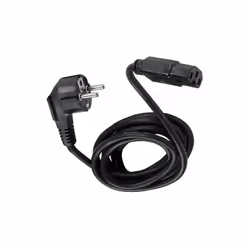 Cordon pour appareils chauffants - Prise IEC C15 Femelle en Bakelite - 2 m.