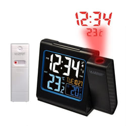 Réveil avec projection avec capteur La Crosse Technology WT552 Noir