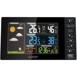 Station Météo La Crosse Technology WS6827-BLA avec chargeur USB Noir