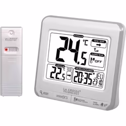 Station La Crosse Technology WS6811WHI-SIL avec températures et Alertes Blanc et Silver
