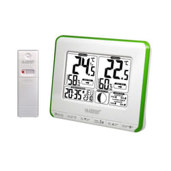 Station La Crosse Technology WS6812W-GREEN avec températures et phases de lunes Blanc et Vert