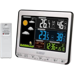 Station Météo La Crosse Technology  WS6826WHI-BLA avec température et hygrométrie  int / ext Noir
