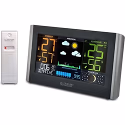 Station Météo La Crosse Technology WS6836-BLA avec pression atmosphérique Noir