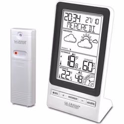 Station Météo La Crosse Technology WS6819WHI-BLA avec indice de confort Noir