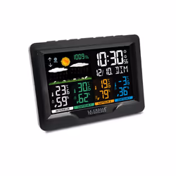 La Crosse Technology WS6204-BLA station météo numérique Noir LCD AC/Batterie