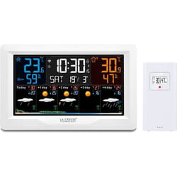 Station Météo La Crosse Technology SW403-WHI J+4 avec connexion Wifi et écran coloré Blanc