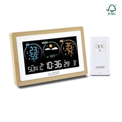 Station Météo - La Crosse Technology - WS6283W-MAC - Écran coloré - Contour bois - Intérieur