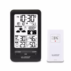 Station Météo - La Crosse Technology - WS6210-BLA - Noir - Intérieur - Avec sonde