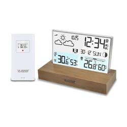 La Crosse Technology WS6207-MAC station météo numérique Blanc, Bois LCD Batterie