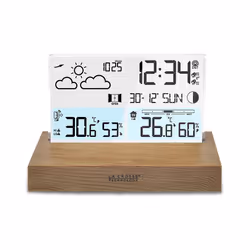 La Crosse Technology WS6207-MAC station météo numérique Blanc, Bois LCD Batterie