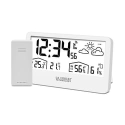 Station Météo La Crosse Technology WS6230-WHI Radio-Pilotée Blanc