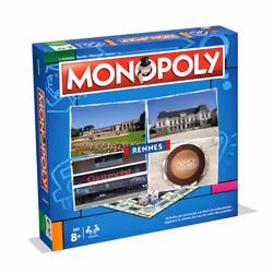 Winning Moves Monopoly Rennes, Jeu de cartes, Jeu de chance, 8 an(s), Jeu familial
