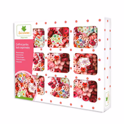 Faujas Coffret Perles Bois Imprimees, 3 an(s), 180 pièce(s)