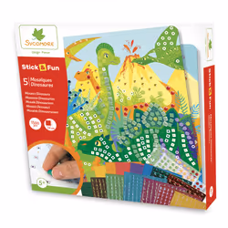 Faujas Stick'N Fun - Gm Mosaiques Dinosaures, 5 an(s), 1500 pièce(s)