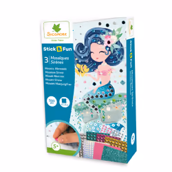 Faujas Stick'N Fun - Mini Mosaiques - Sirenes, 5 an(s), 500 pièce(s)