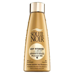 Soleil Noir Lait Vitaminé Sublimateur de Bronzage 4 Pailleté Or 150 ml