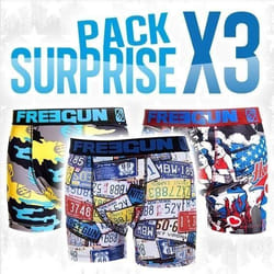 Pack Surprise de 3 Boxers microfibre homme
