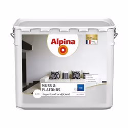 Peinture Alpina murs & plafonds 5L Blanc mat