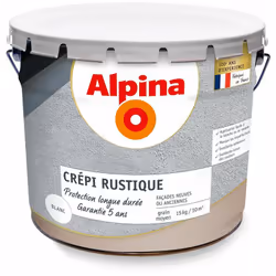 Description générale Le crépi façade Alpina est idéal pour la rénovation et la décoration des surfaces extérieures, qu'elles  ...