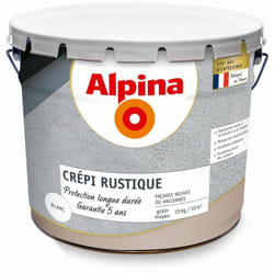Crépi Extérieur 5ans 15kg Blanc Alpina