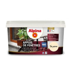 Peinture - ALPINA - Ton Pierre - 2L - Monocouche - Résistante aux intempéries