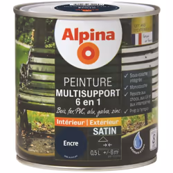 Bois, PVC, fer, aluminium, galvanisé, zinc Résiste aux chocs, aux UV et aux intempéries Peinture à l'eau Prête à l'emploi et  ...