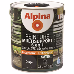 Bois, PVC, fer, aluminium, galvanisé, zinc Résiste aux chocs, aux UV et aux intempéries Peinture à l'eau Prête à l'emploi et  ...