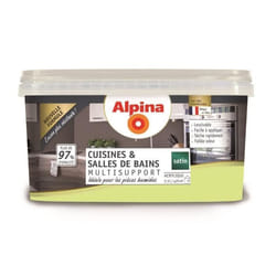Peinture Alpina Cuisines et Salles de bains 25L - Couleur:Citron vert (Alpina) Aspect:Satin