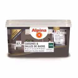 Peinture Alpina Cuisines et Salles de bains 25L - Couleur:Granit Aspect:Satin