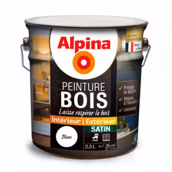 Peinture bois microporeuse à base de résines en émulsion, intérieure et extérieure, d'aspect satiné, spécialement conçue pour ...