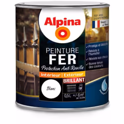 Peinture anti-rouille intérieure et extérieure, d'aspect brillant, spécialement conçue pour protéger et décorer tous les supp ...