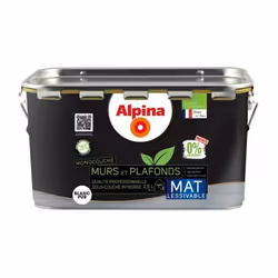 Peinture - Alpina - Murs et Plafonds - 0% Conservateur - Mat - 25L