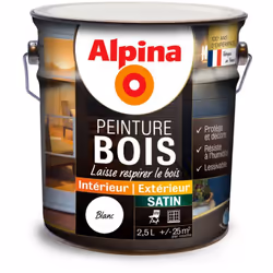 Excellente protection sur bois extérieur Laisse respirer le bois Protège et décore Résiste à l'humidité et aux UV Lessivable ...