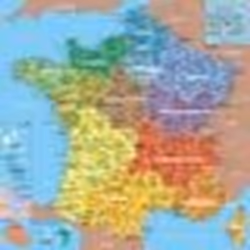 Puzzle en bois Fait Main 100 pièces : Carte de France des départements aille Unique Coloris Unique