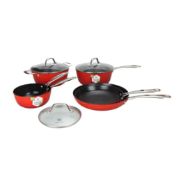 Set de 9 pièces rouge - "red airiron"