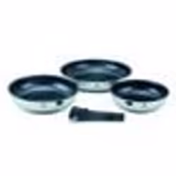 Set 3 Poêles amovible 'réactif' inox  20/24/28 cm Laguiole LA-9120840