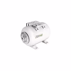 Réservoir horizontal en acier laqué pour surpresseur 50 L équipé d'une vessie Diamètre extérieur : 400 mm